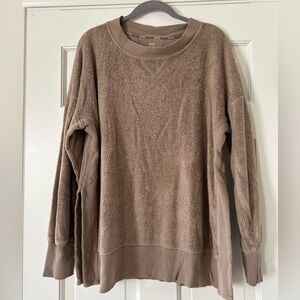 Aerie Fuzzy Brown Sweatshirt Medium